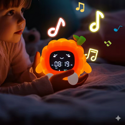 Reloj Infantil Entrenador de Sueño con Luz Nocturna y Sonidos Relajantes