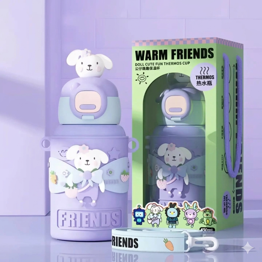 Termo Infantil Térmico 450ml – Frío y Caliente por Más de 6 Horas