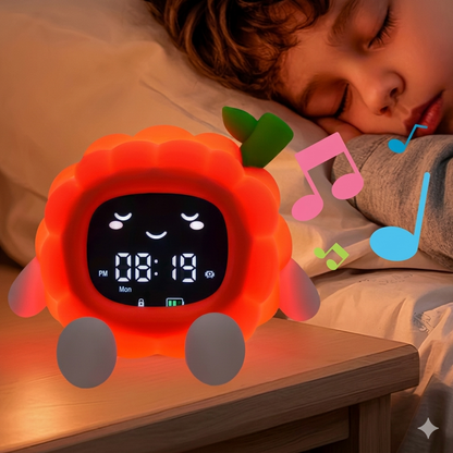 Reloj Infantil Entrenador de Sueño con Luz Nocturna y Sonidos Relajantes