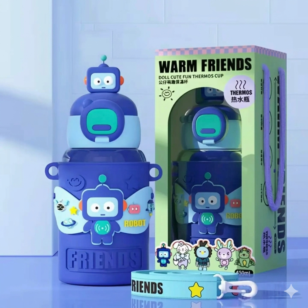 Termo Infantil Térmico 450ml – Frío y Caliente por Más de 6 Horas
