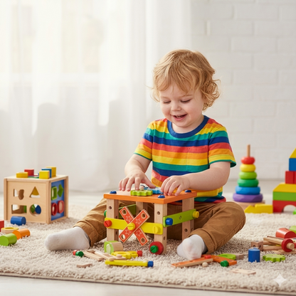 Silla Montessori Armable de Madera para Niños | Kit de Construcción